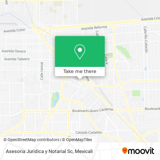 Mapa de Asesoria Juridica y Notarial Sc