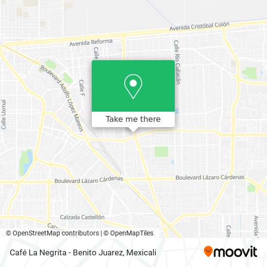 Mapa de Café La Negrita - Benito Juarez