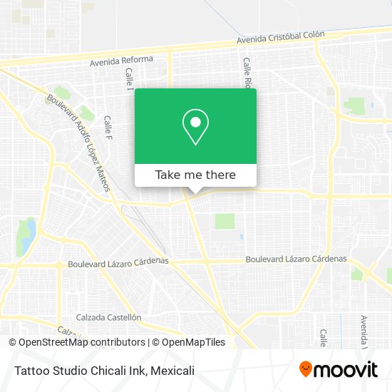 Mapa de Tattoo Studio Chicali Ink