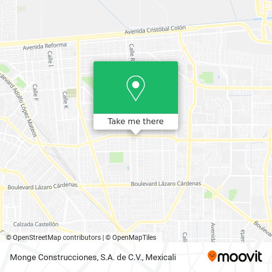 Monge Construcciones, S.A. de C.V. map