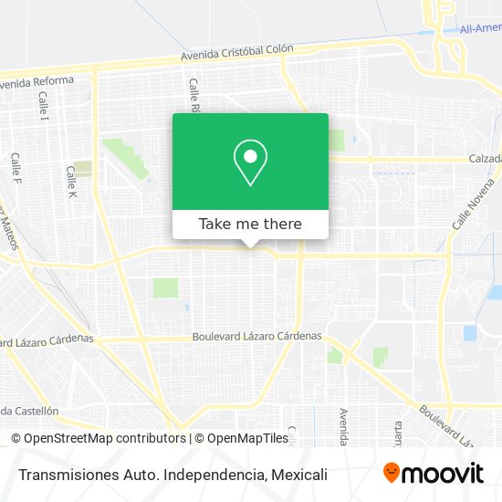 Mapa de Transmisiones Auto. Independencia