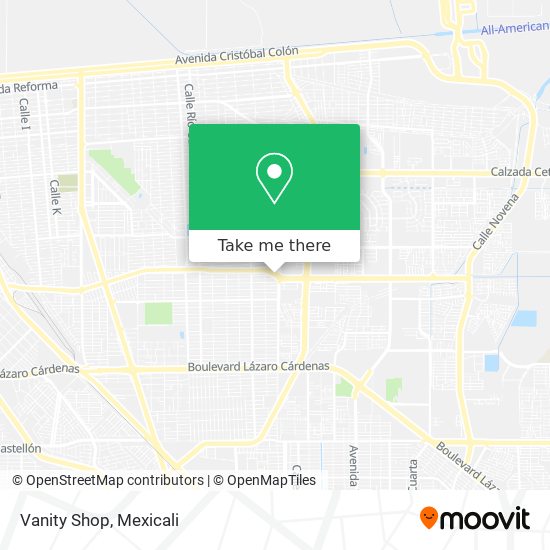 Mapa de Vanity Shop