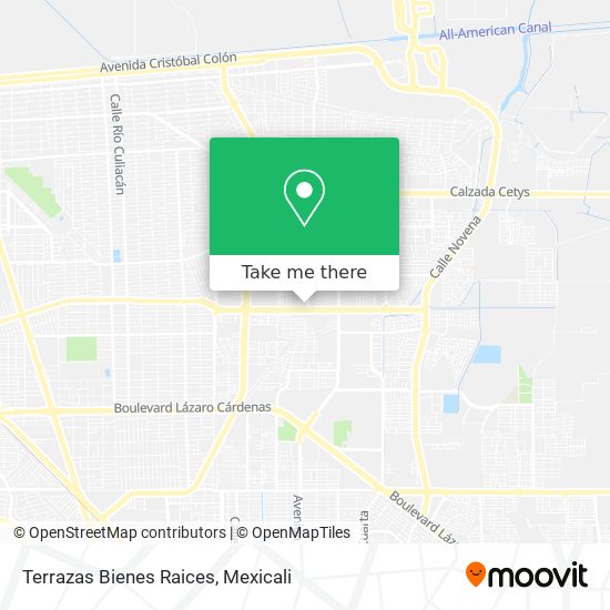 Mapa de Terrazas Bienes Raices