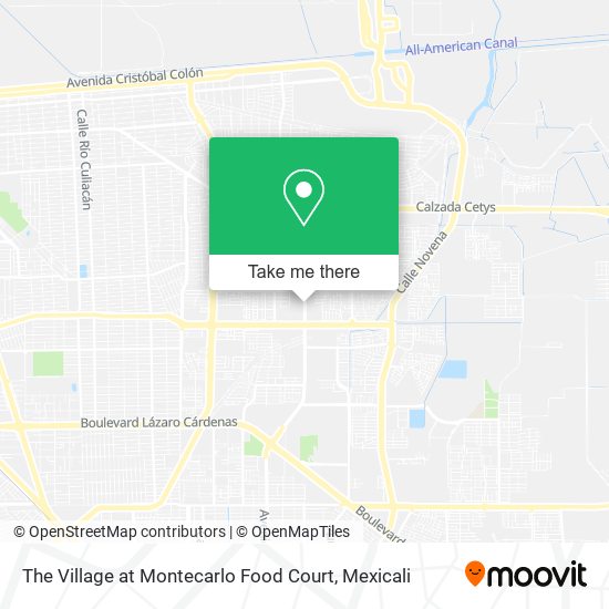 Mapa de The Village at Montecarlo Food Court