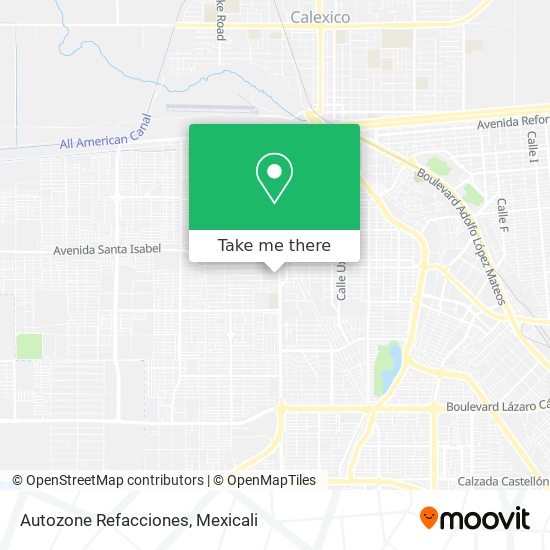 Autozone Refacciones map