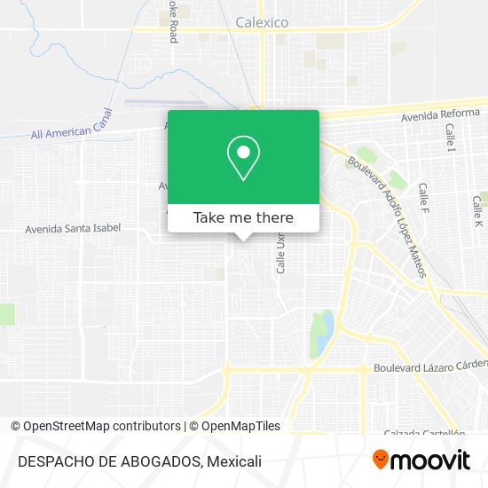 Mapa de DESPACHO DE ABOGADOS