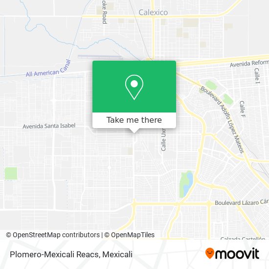 Plomero-Mexicali Reacs map