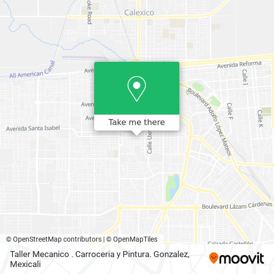 Taller Mecanico . Carroceria y Pintura. Gonzalez map