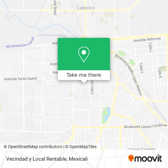 Vecindad y Local Rentable map