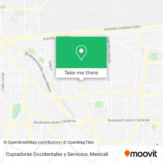 Copiadoras Occidentales y Servicios map
