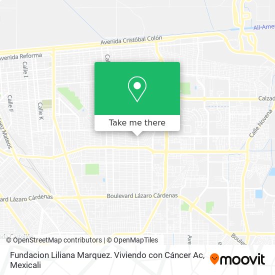 Fundacion Liliana Marquez. Viviendo con Cáncer Ac map