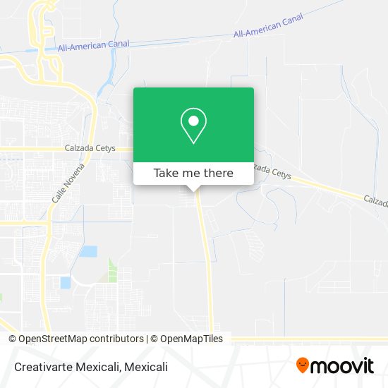 Creativarte Mexicali map