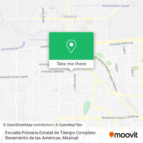 Escuela Primaria Estatal de Tiempo Completo Benemérito de las Américas map
