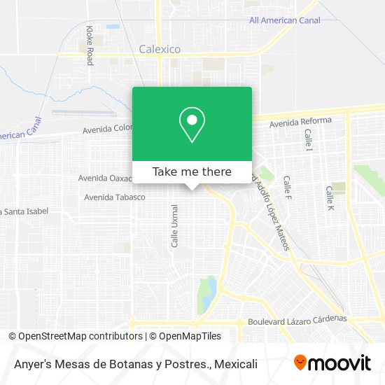 Anyer's Mesas de Botanas y Postres. map