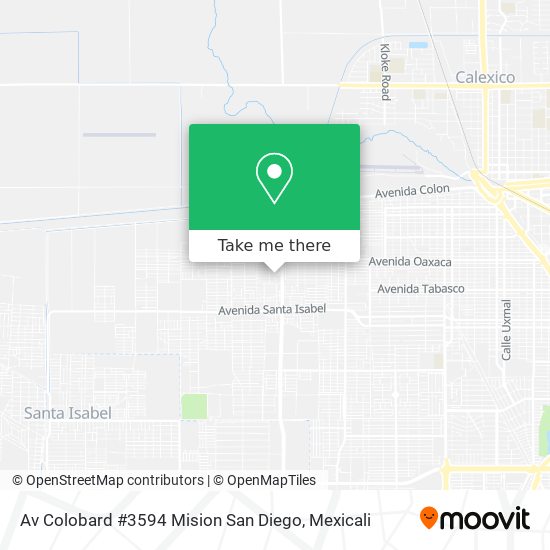 Av Colobard #3594 Mision San Diego map