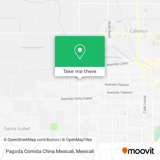 Pagoda Comida China Mexicali map
