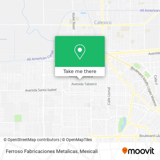 Mapa de Ferroso Fabricaciones Metalicas