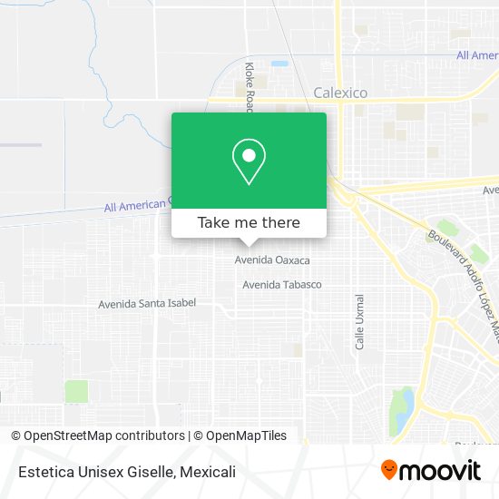 Mapa de Estetica Unisex Giselle