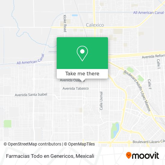 Farmacias Todo en Genericos map