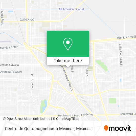 Centro de Quiromagnetismo Mexicali map