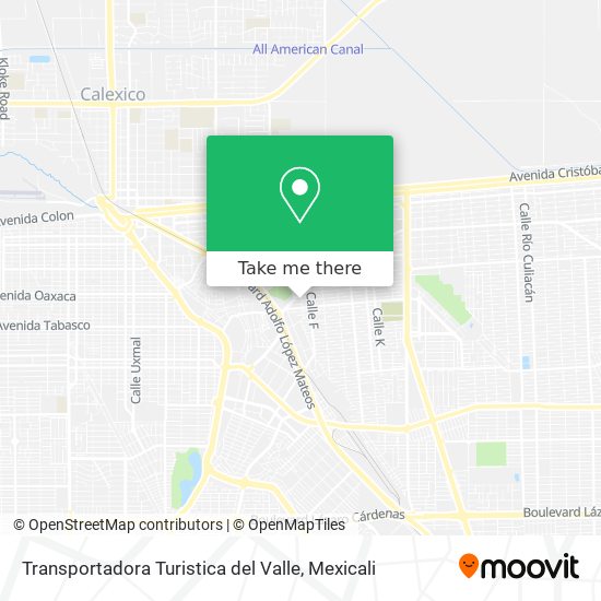 Mapa de Transportadora Turistica del Valle