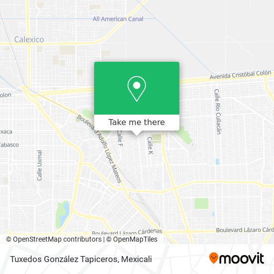 Tuxedos González Tapiceros map