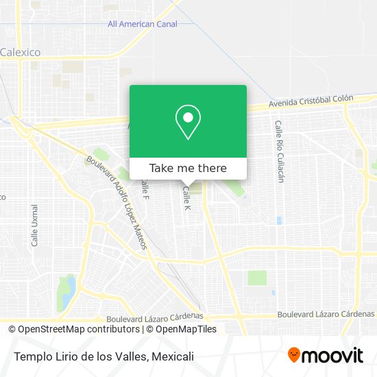 Templo Lirio de los Valles map