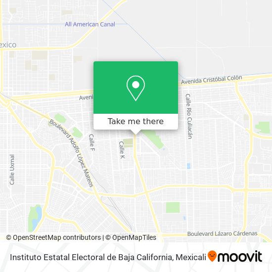 Instituto Estatal Electoral de Baja California map