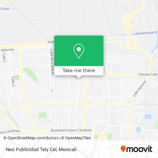 Mapa de Neo Publicidad Tely Cel