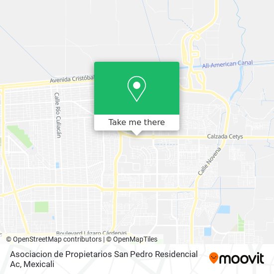 Asociacion de Propietarios San Pedro Residencial Ac map