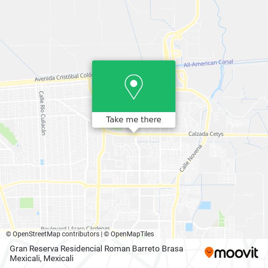 Gran Reserva Residencial Roman Barreto Brasa Mexicali map