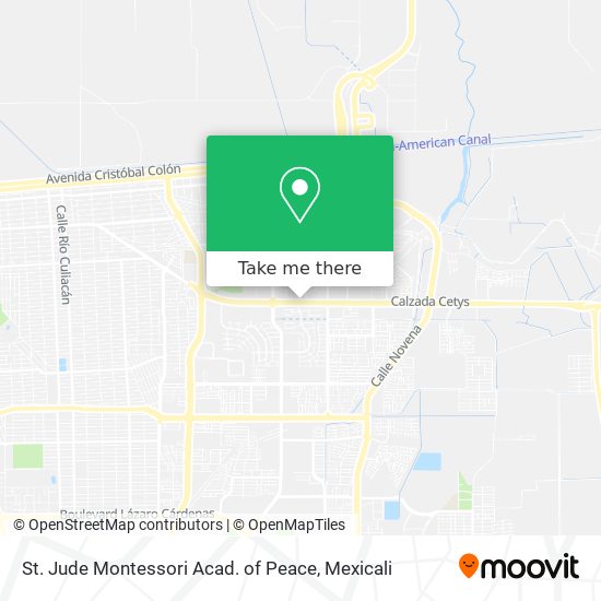 St. Jude Montessori Acad. of Peace map