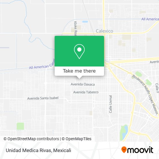 Mapa de Unidad Medica Rivas