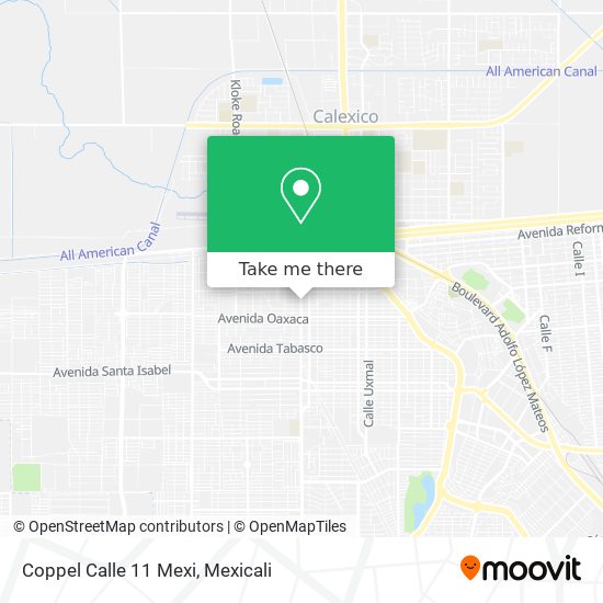 Mapa de Coppel Calle 11 Mexi