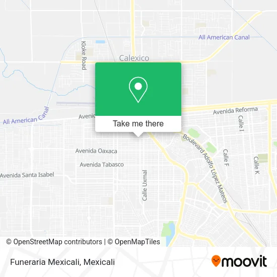 Mapa de Funeraria Mexicali
