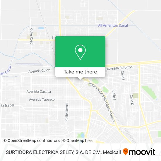 SURTIDORA ELECTRICA SELEY, S.A. DE C.V. map