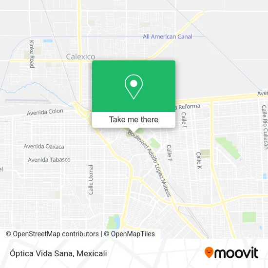 Óptica Vida Sana map