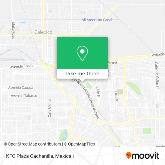 Mapa de KFC Plaza Cachanilla