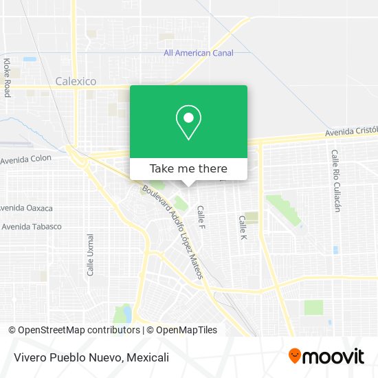 Mapa de Vivero Pueblo Nuevo