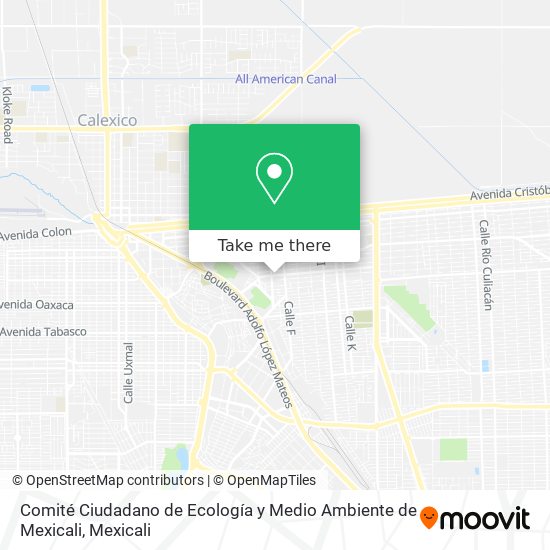 Comité Ciudadano de Ecología y Medio Ambiente de Mexicali map