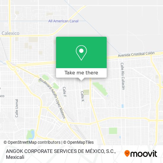 Mapa de ANGOK CORPORATE SERVICES DE MÉXICO, S.C.