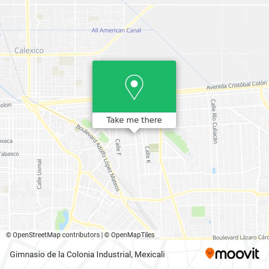 Gimnasio de la Colonia Industrial map