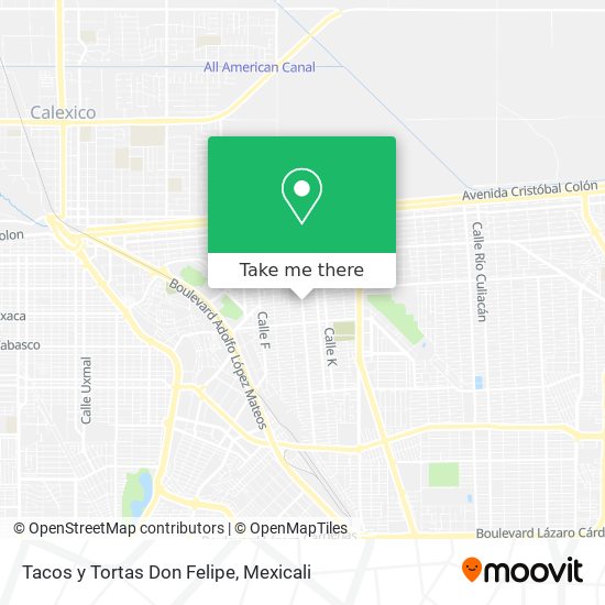 Mapa de Tacos y Tortas Don Felipe
