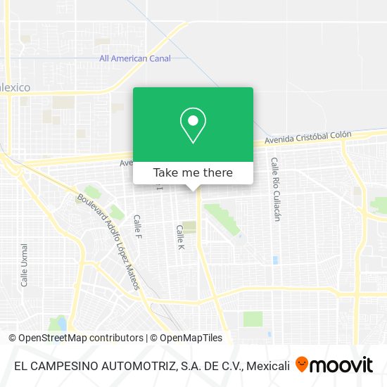 Mapa de EL CAMPESINO AUTOMOTRIZ, S.A. DE C.V.
