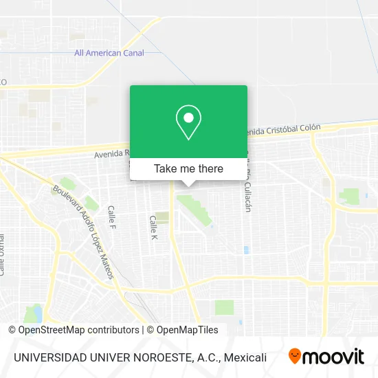 UNIVERSIDAD UNIVER NOROESTE, A.C. map