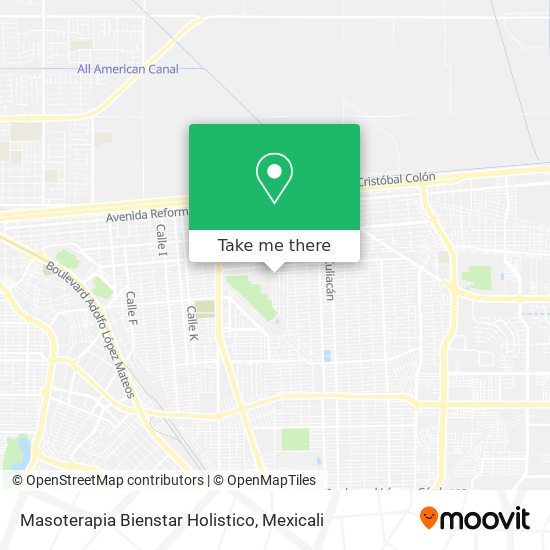 Mapa de Masoterapia Bienstar Holistico