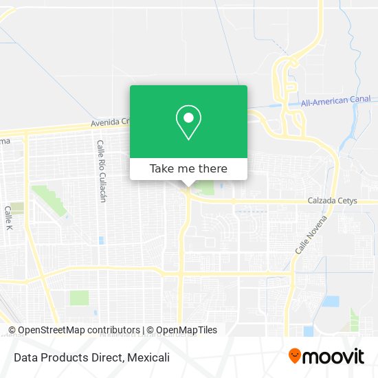 Data Products Direct map