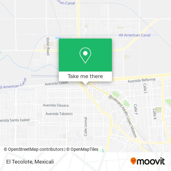 Mapa de El Tecolote