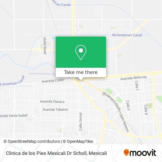 Clinica de los Pies Mexicali Dr Scholl map
