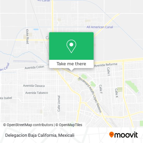 Delegacion Baja California map